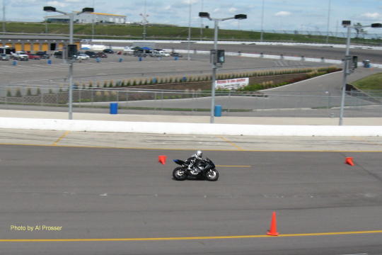 Wide view from outside turn one